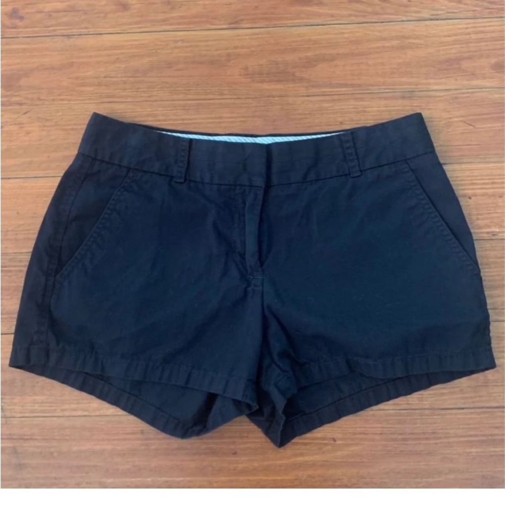 5 for $35- J Crew 0 black lightweight twill shorts